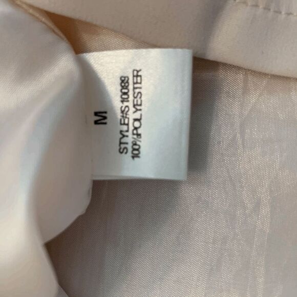 Comme Toi Women's Bow Tie Lined Mini Skirt Stretch Waist Brown Medium - Picture 4 of 5